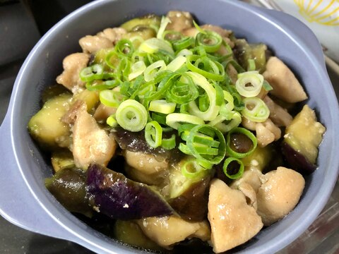 茄子と鶏肉の甘酢炒め